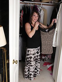 Naughty american housewife dressing up and then some