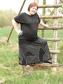 This german bbw loves to get wet in public