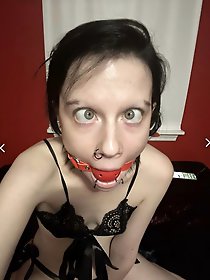 Lady is baring it all on pictures