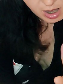 Oral sex resulting in a mouth full of semen